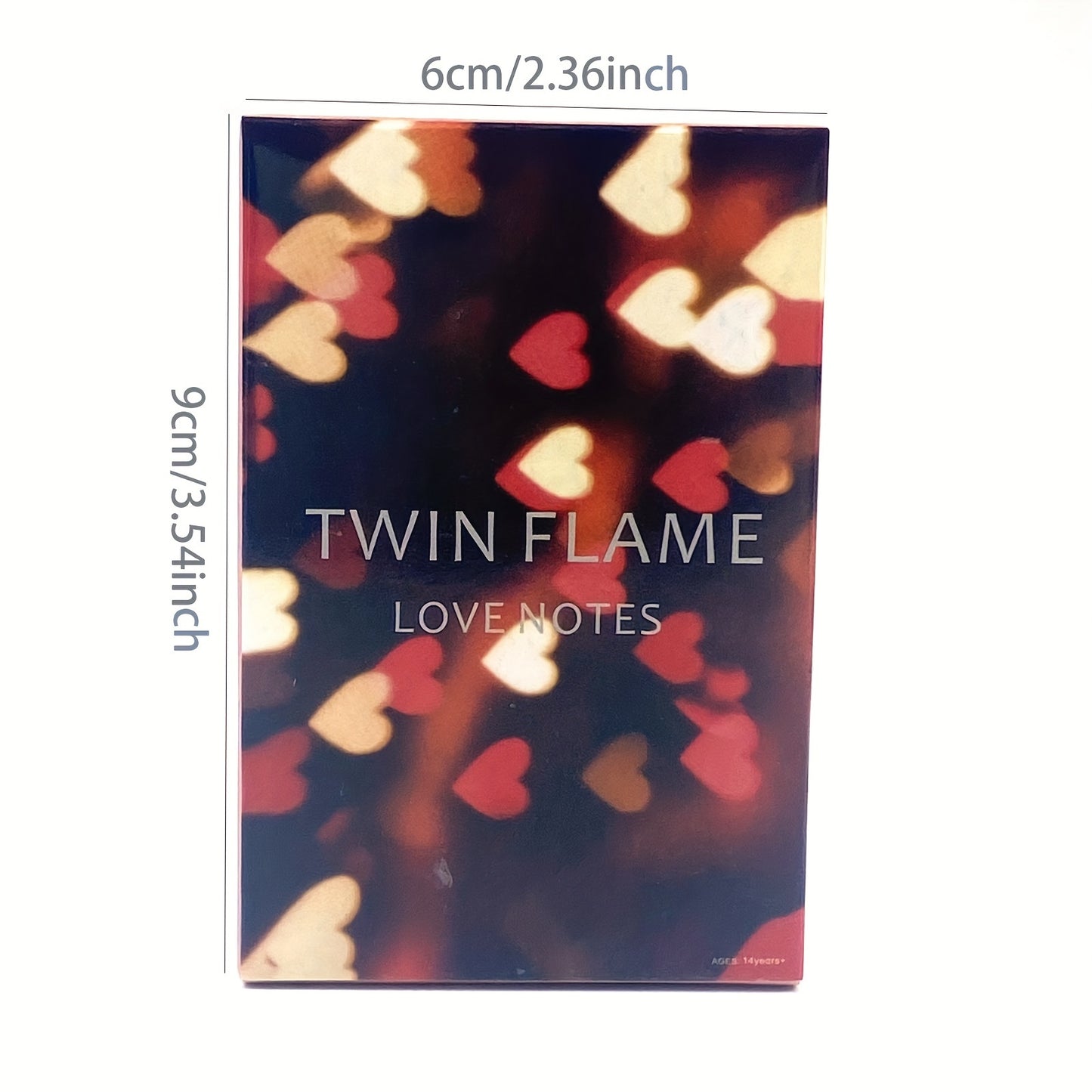 1 Set Twin Flame Romantic Notes Oracle Cards, Family Party Entertainment Game Cards