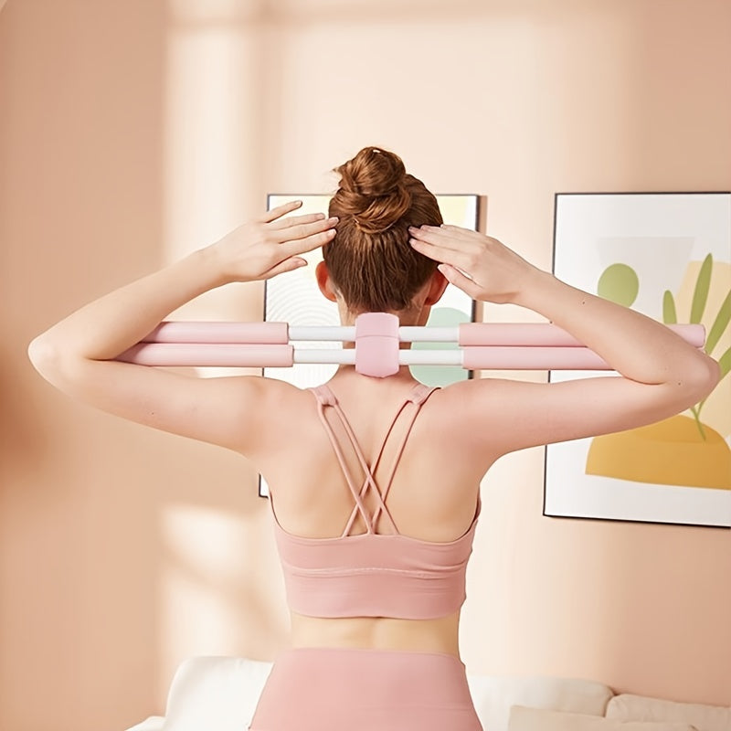 Yoga Body Stick for Posture Correction, Shoulder and Neck Relief, and Open Back Training - Improve Flexibility and Balance with this Versatile Fitness Tool