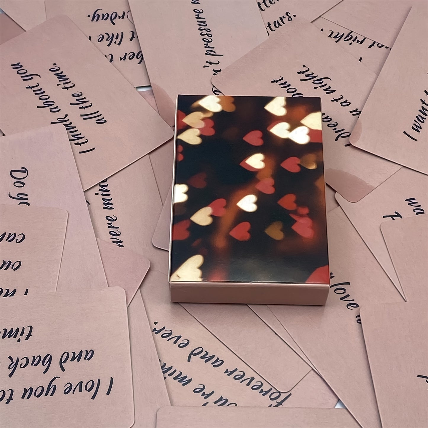 1 Set Twin Flame Romantic Notes Oracle Cards, Family Party Entertainment Game Cards