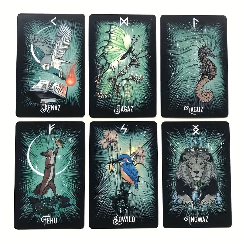 1 Set Unlock The Secrets Of The Witch's Familiar Oracle Tarot Cards, The Perfect Family Leisure & Party Entertainment Board Game, Gaming Gift