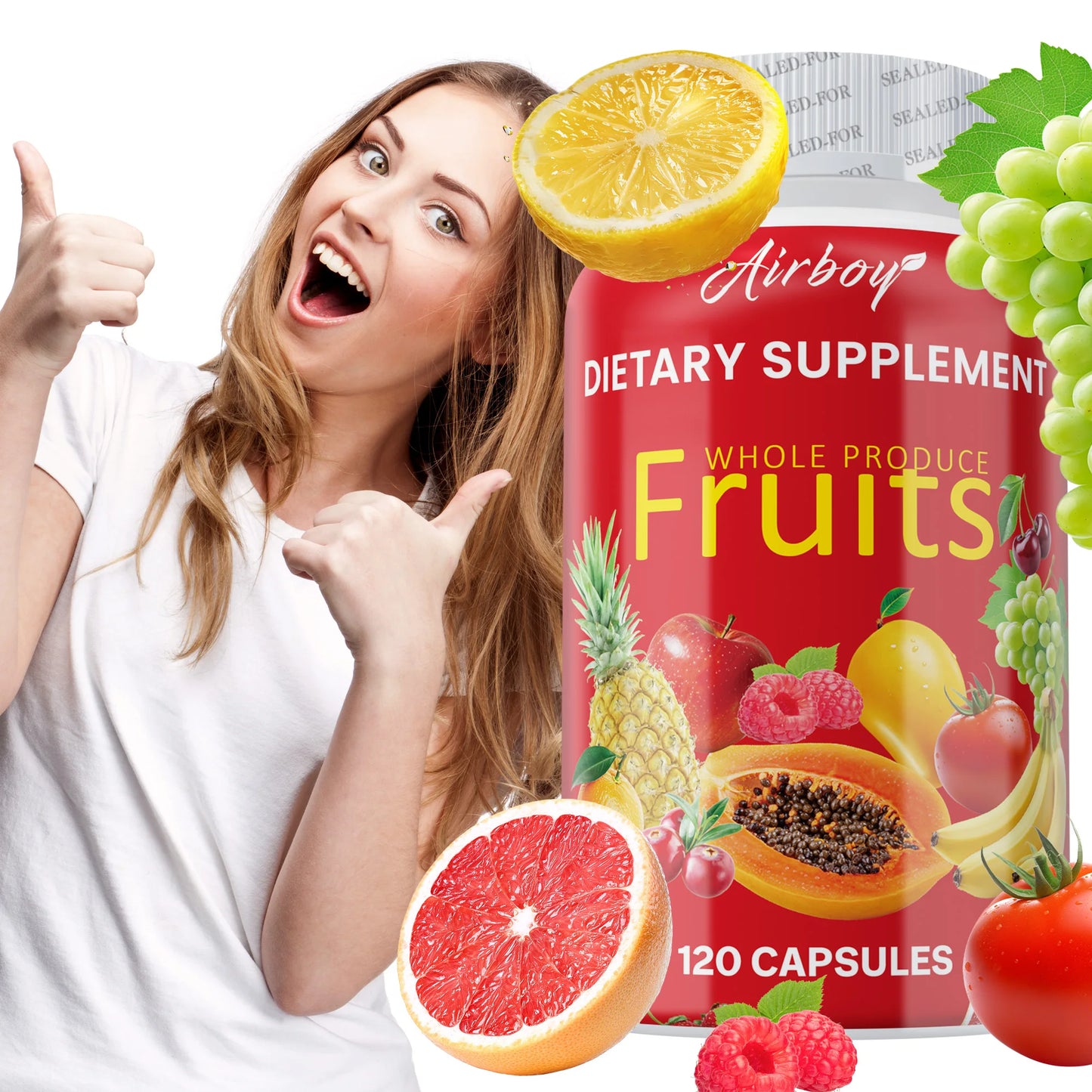 Fruit Supplements - Enhance Immunity and Improve Gastrointestinal Function - 120 Capsules