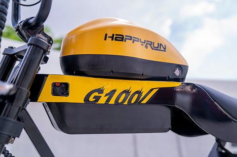 HAPPYRUN G100 Pro Global Comme Morative Electric Bikes All-Terrain Electric Motor Bike 3000w Motor 18Ah + 15Ah Dual Battery