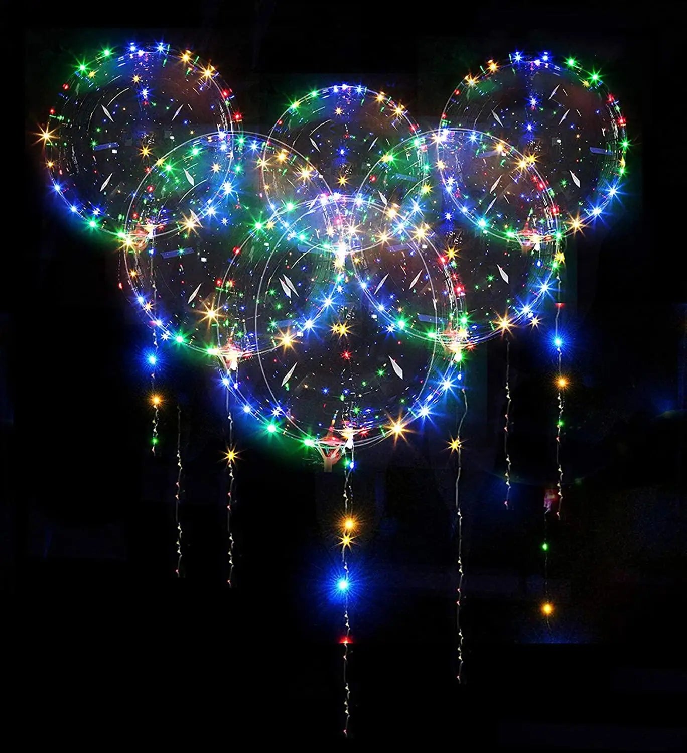 10 Packs LED Light Up BoBo Balloons Decoration Indoor or Outdoor Birthday Wedding new Year Party Christmas Celebrations