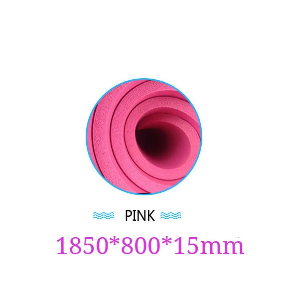 1850x800x15mm NBR Yoga Mat with Position Line Non Slip Carpet Mat Fitness Gymnastics Mats Pilates Gym Belt Exercise Sport Pads