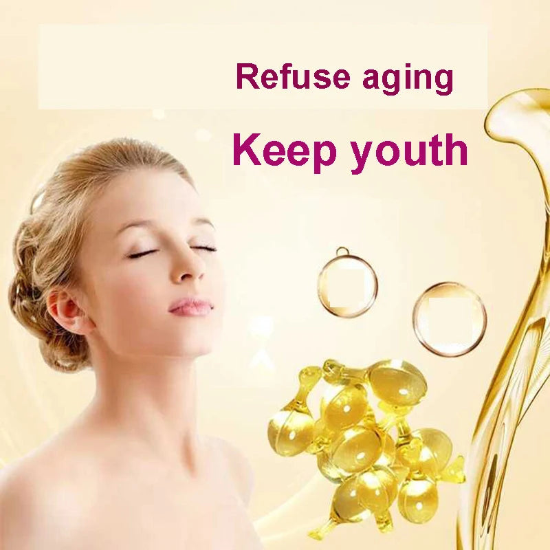 10-100 pcs Vitamin E Extract Capsules Anti-wrinkle Whitening Cream Hydrating Ve Serum Freckle Capsule Wrinkle Removal Skin Care