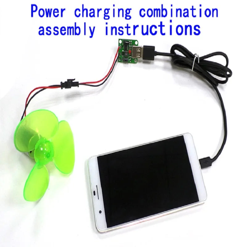 1 Set Electrical Mini Wind Generator Alternator DIY Kit Portable Emergency Mobile Phone Charger Micro Wind Turbine Motor WWO