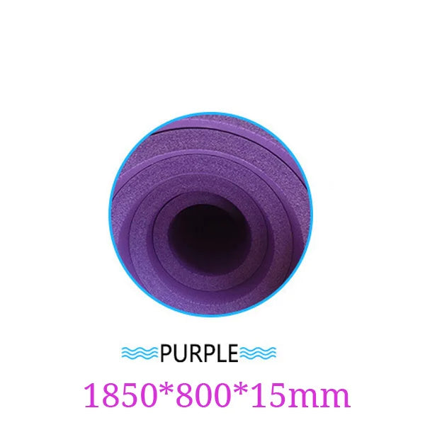 1850x800x15mm NBR Yoga Mat with Position Line Non Slip Carpet Mat Fitness Gymnastics Mats Pilates Gym Belt Exercise Sport Pads