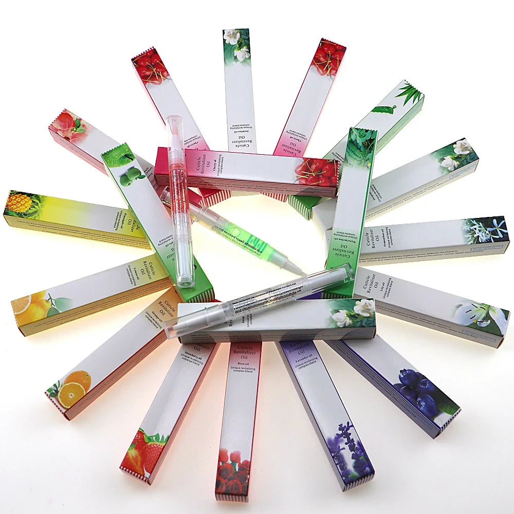 15Pcs Nail Cuticle Nutrition Oil Pen Nail Art Tools Care Nail Treatment Manicure Soften Pen 5ml Nail Revitalizers Oil Pens Set