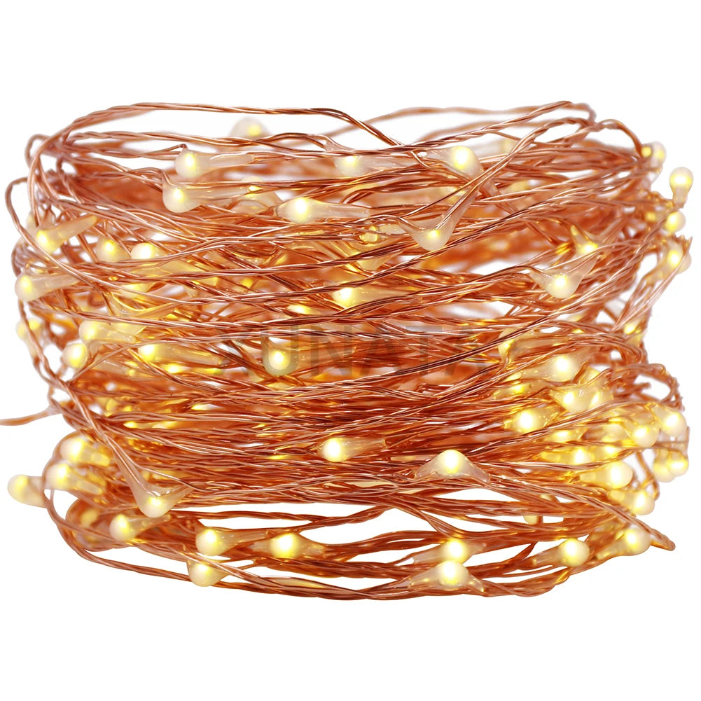 10M/20M/30M LED String Fairy Lights Plug-in Wedding Party Christmas Decor DC 12V 2A Power Adapter UK/EU/US/AU On/Off Switch