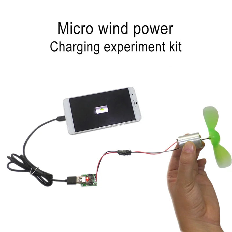 1 Set Electrical Mini Wind Generator Alternator DIY Kit Portable Emergency Mobile Phone Charger Micro Wind Turbine Motor WWO