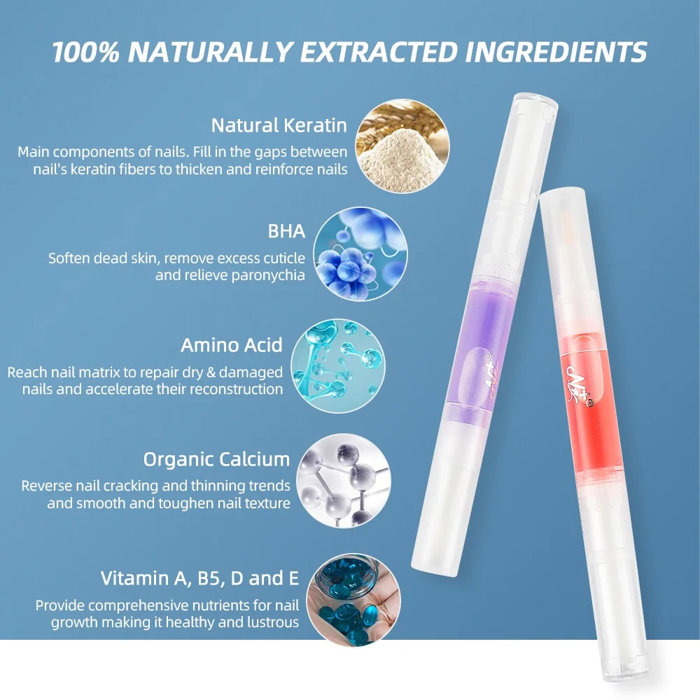 15PCS 6PCS Nail Nutrition Oil Pens Kit Nail Cuticle Oil Pen Nail Treatment Agnail Cuticle Oil Pen Nail Skin Nourishment Oil Pen