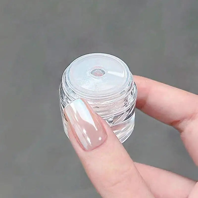 1Box Silver Gold Moonlight Mirror Nails Glitter Powder Metallic Silver Decoration For Nails Aurora Chrome Manicure Nail Art