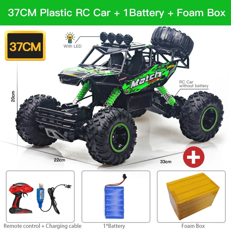 ZWN 1:12 / 1:16 4WD Remote Control Car With Led Lights 2.4G Radio RC Cars Off-Road 4x4 Control Trucks Toys Gifts for Children