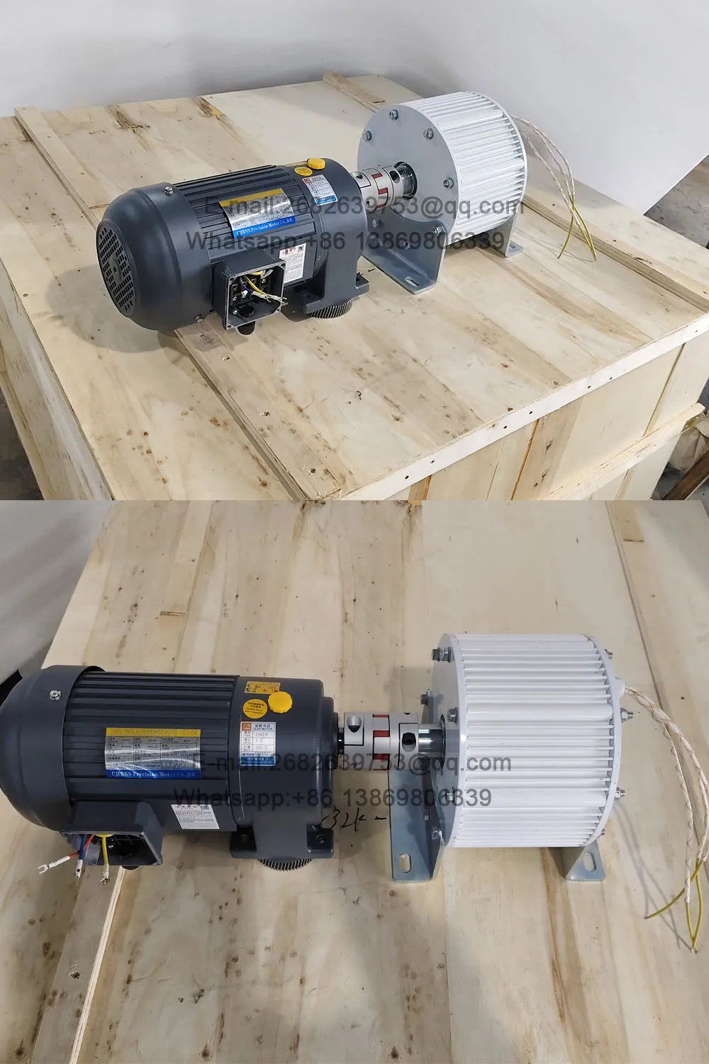 10KW 20KW 30KW Low Speed Permanent Magnet Generator 48V-380V Low Noise 3 Phase AC Alternators Use For Motor Drive