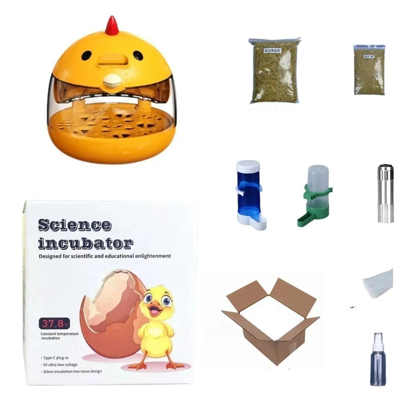 1-6 Eggs Incubator Practical Eggs Hatching Breeder Temperature Control Clear Observation for Goose Chickens Birds Quail Supplies