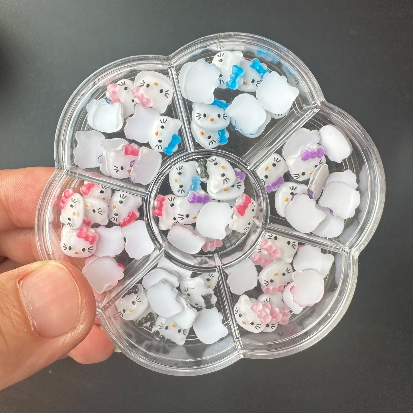 120PCS/70PCS Kawaii Sanrio Mini Nail Art Accessories Stickers HelloKitty DIY Phone Case Hairpin Nail Decoration Charms Craft Y2K