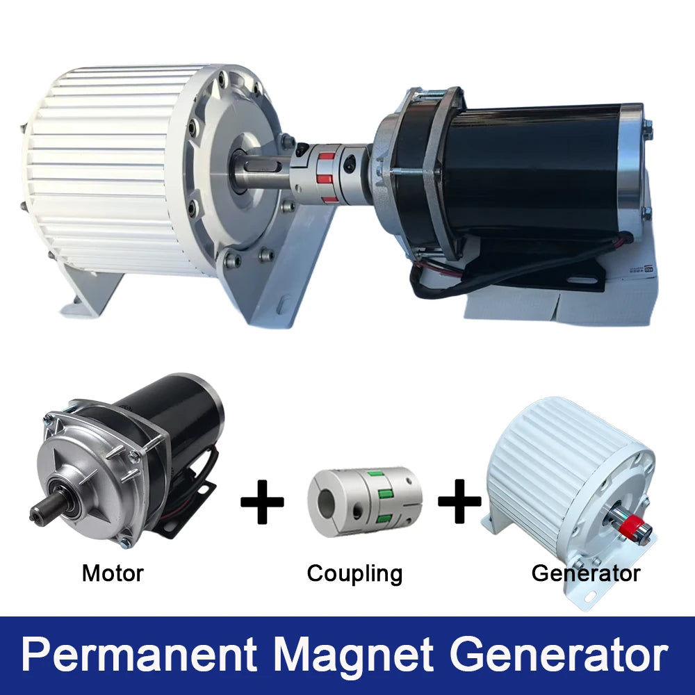 10KW 20KW Permanent Magnet Generator 220V 380V Dynamo 20000W Alternator Generator With DC Driving Motor for Home Use