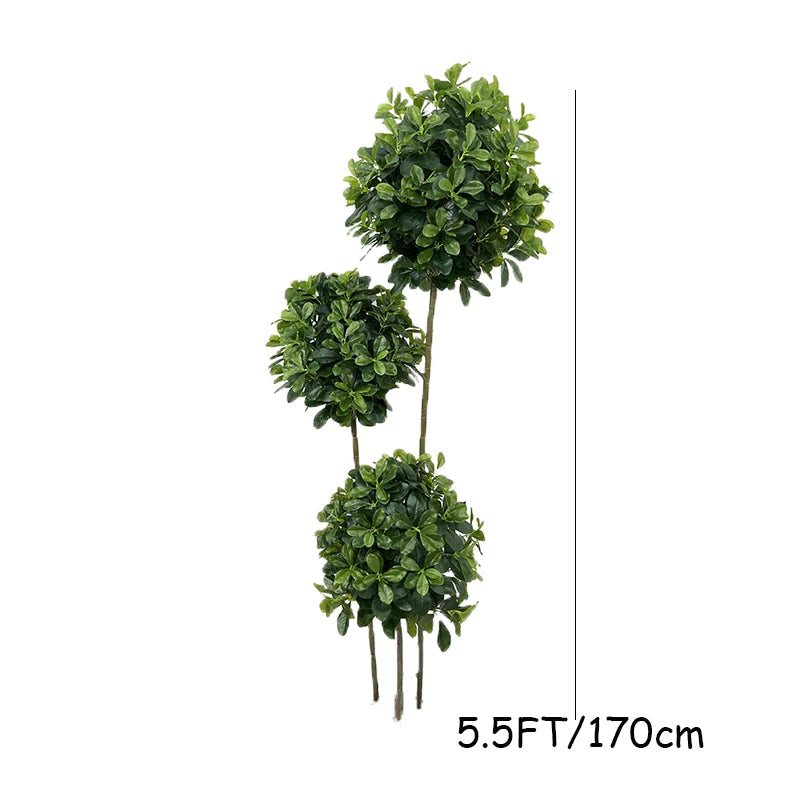 110-180cm Large Artificial Palm Tree Tropical Fake Plants Green Plastic Money Leafs Big Monstera Tree For Home Garden Decor