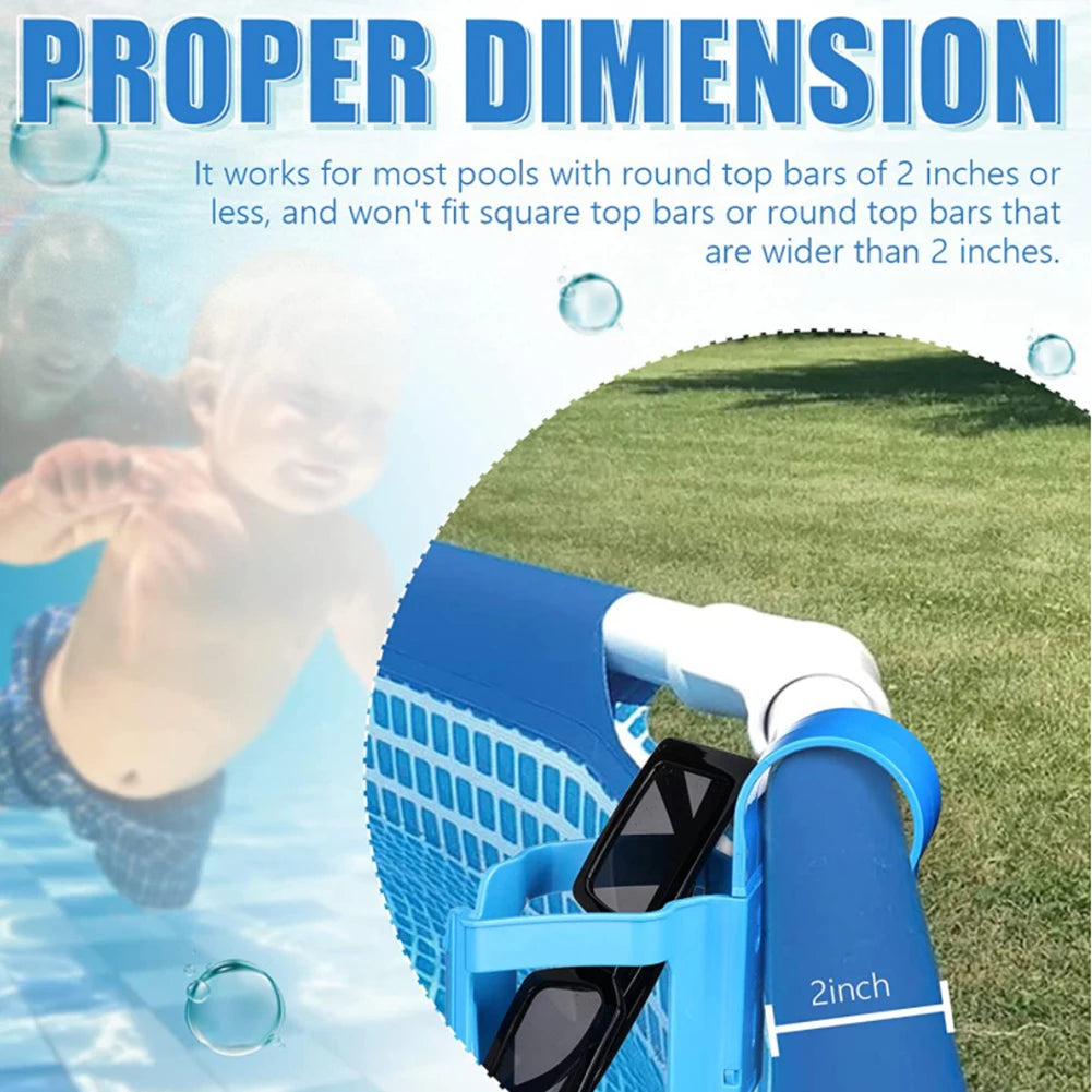 1-10pcs Swimming Pool Water Cup Hanger Car Water Cup Drink Holder for Above Swimming Pool Side Drinks Beer Storage Shelf Tool