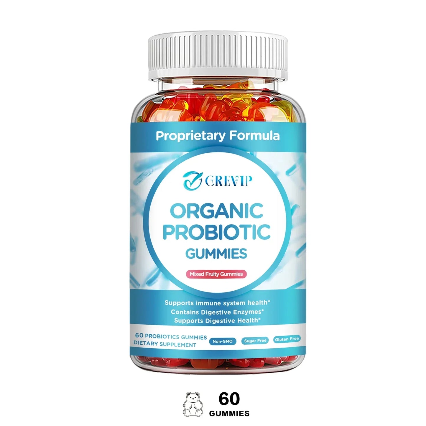 Organic Probiotic Gummies - Maintain Digestive Balance and A Healthy Bacterial Environment