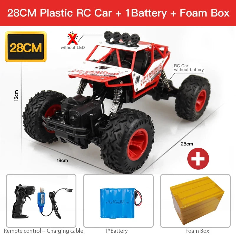 ZWN 1:12 / 1:16 4WD Remote Control Car With Led Lights 2.4G Radio RC Cars Off-Road 4x4 Control Trucks Toys Gifts for Children