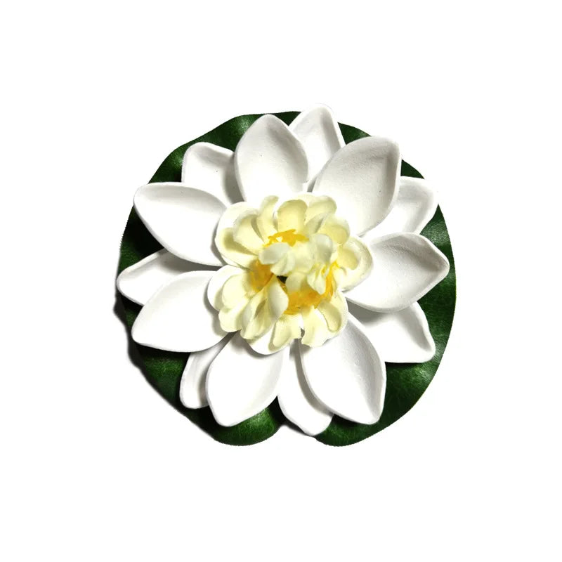 10/17/28cm Lotus Artificial Flower Floating Fake Lotus Plant Water Lily Micro Landscape for Pond Garden swimming pool Decor