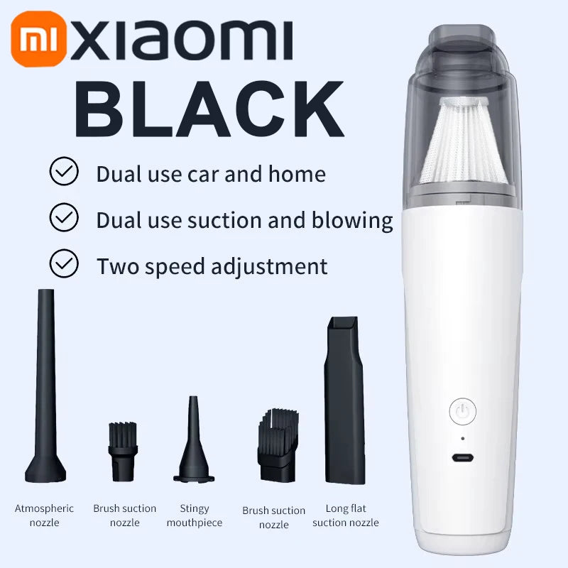 Xiaomi Car Vacuum Cleaner Metal Filter Charging High Power Wireless Portable High Suction Dust Mini Car-use Vacuum Cleaner New