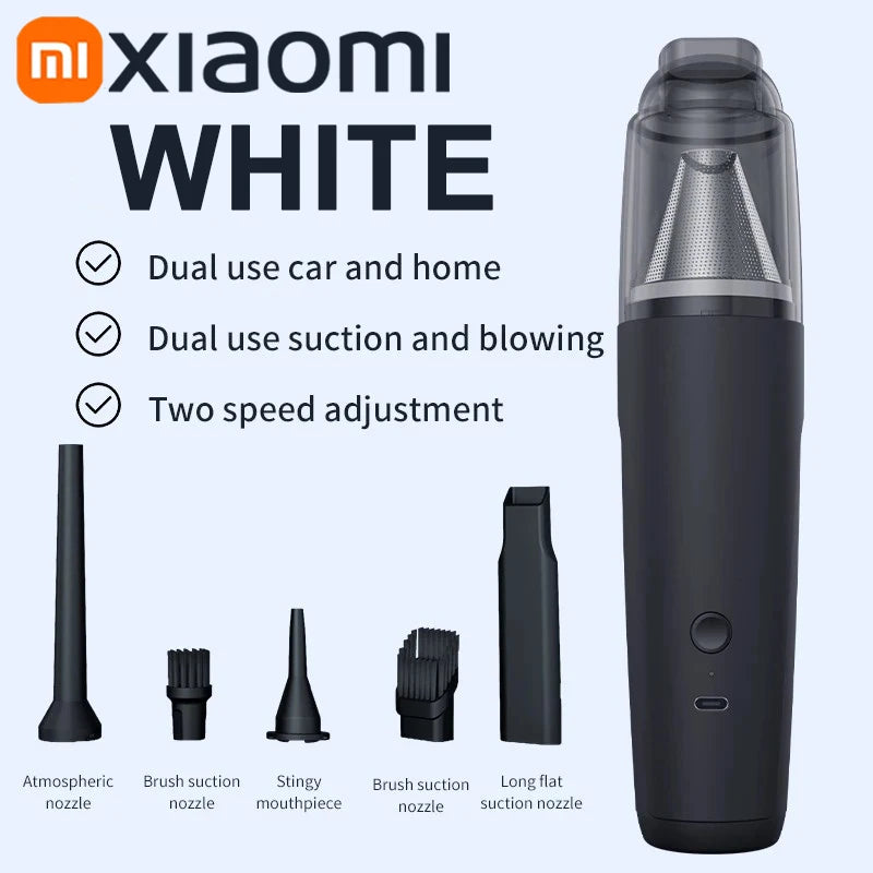 Xiaomi Car Vacuum Cleaner Metal Filter Charging High Power Wireless Portable High Suction Dust Mini Car-use Vacuum Cleaner New