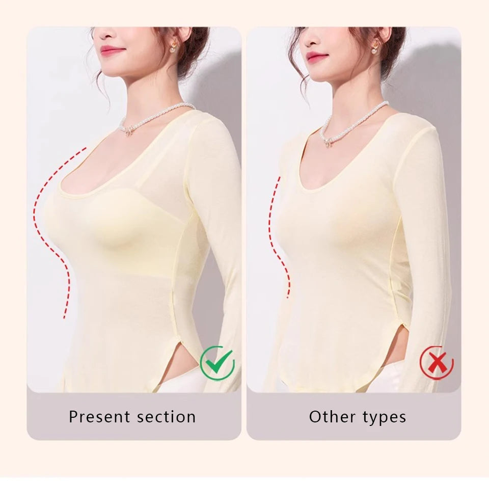 FallSweet Push Up Bra for Women Seamlesss Bras Comfortable Wireless Bralette 8cm Thick Chest Brassiere Sexy Lingerie 32-38AB