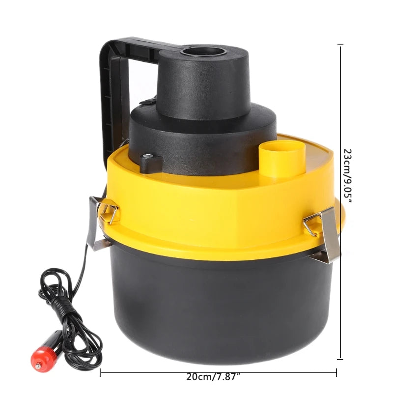 12V Portable Handheld Car Vacuum Cleaner Auto Wet Dry Dual Use Vacuum Cleaner