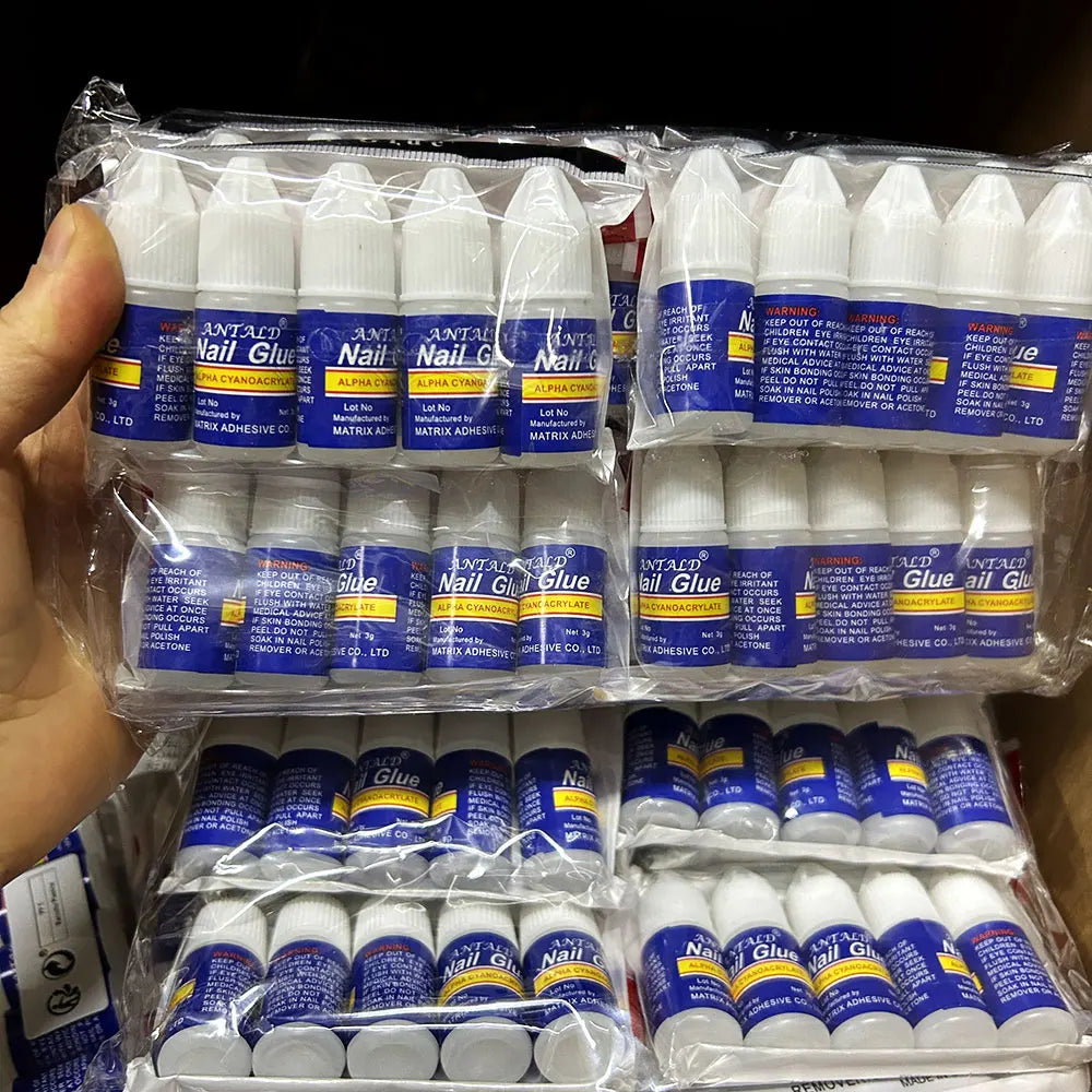 1/5/10pcs Super Strong Nail Bond Glue Acrylic Tips & Rhinestone Professional Nail Glue 2g/3g/7g/10g Fast Dry Long Lasting Glue
