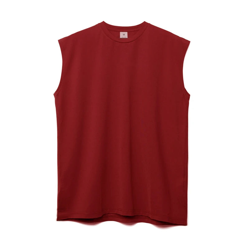 Men's Fitness Running Breathable Exercise Tank Top Sports Casual Sleeveless T-shirts Gym Clothing