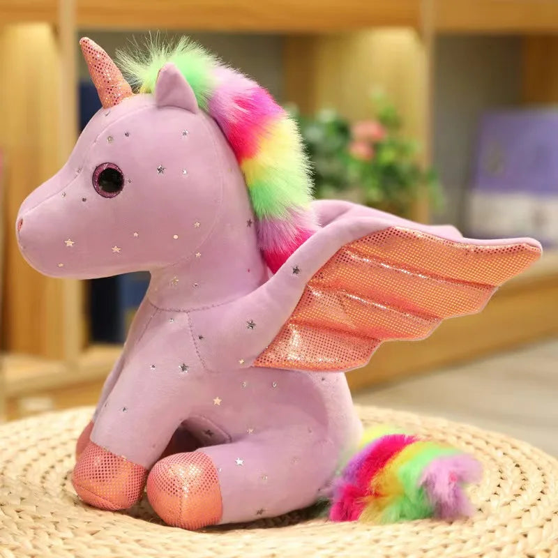 14/22/30cm Cute Angel Unicorn Plush Toy Pillow Soft Fill Home Decoration Girl's Birthday Holiday Gift