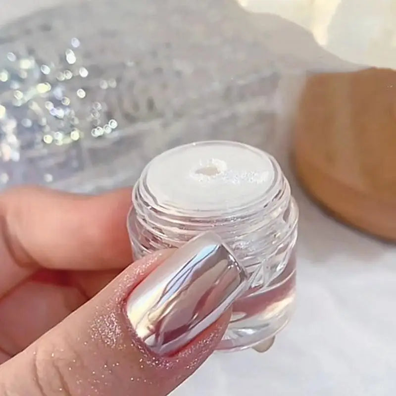 1Box Silver Gold Moonlight Mirror Nails Glitter Powder Metallic Silver Decoration For Nails Aurora Chrome Manicure Nail Art