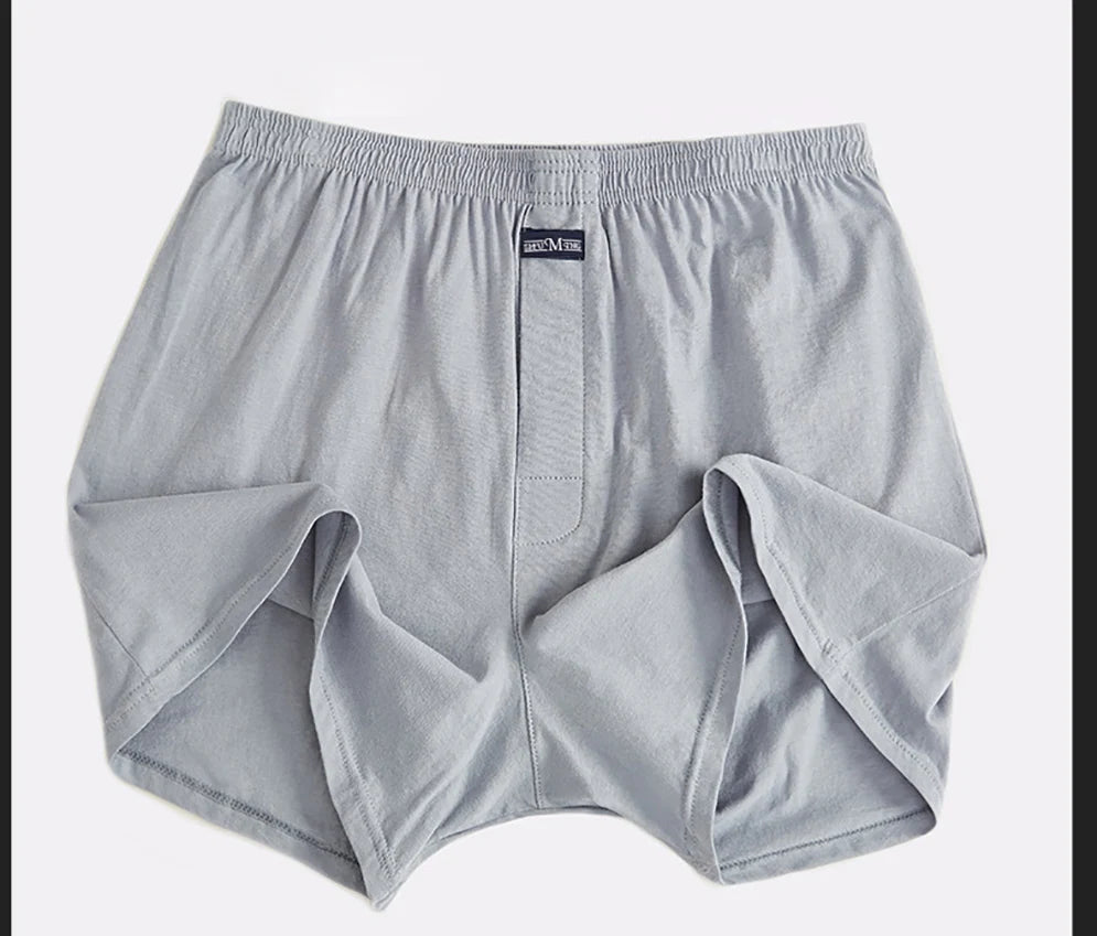 100% Cotton Men Pajama Shorts Summer Solid Elastic Waist Short Pants Casual Breathable 3D Crotch Bottoms Sleepwear pijama hombre