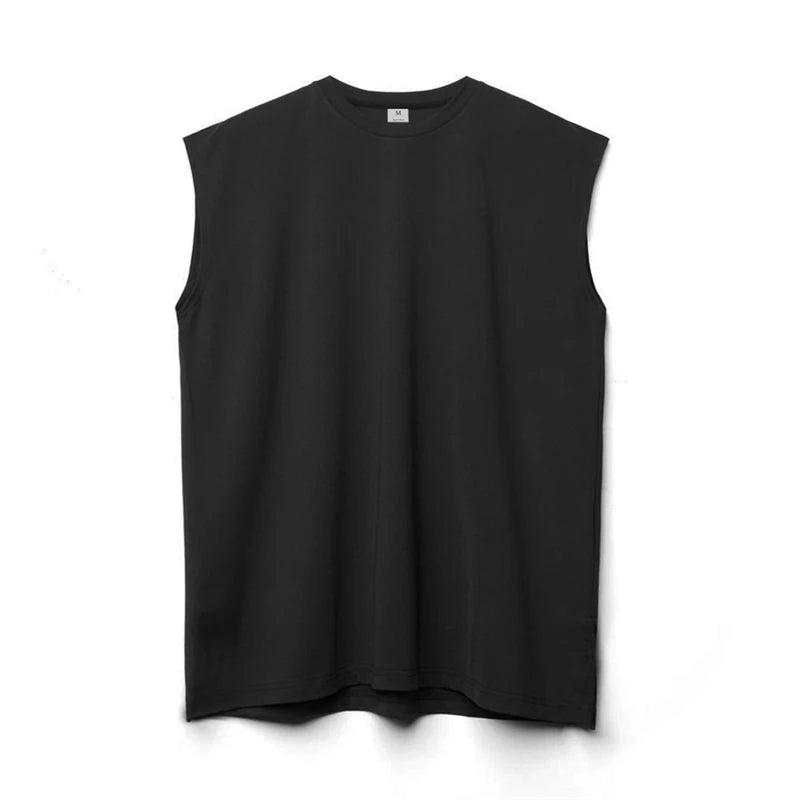 Men's Fitness Running Breathable Exercise Tank Top Sports Casual Sleeveless T-shirts Gym Clothing