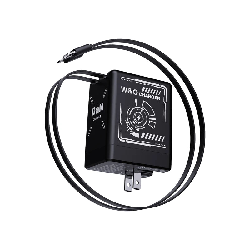XIAOMI GaN Charger Compatible with 120W Fast Charger Retractable Type-C ligting Cable Portable Adapter For iPhone iPad Samsung