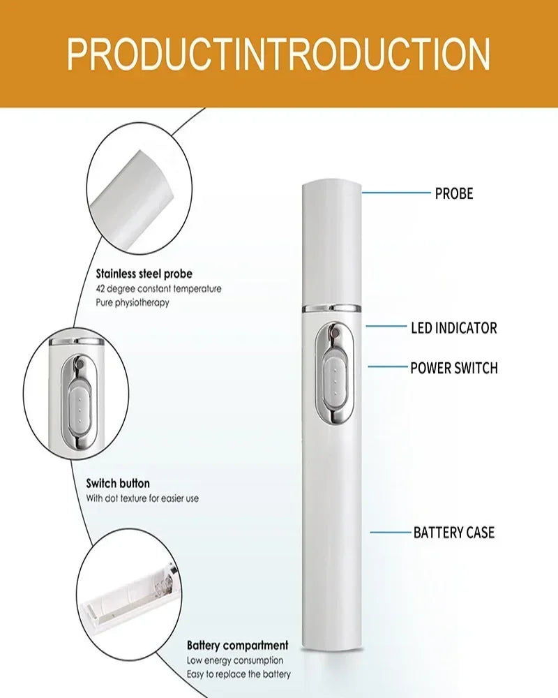 Upgrade varicose veins laser pen, medical grade 980nm infrared therapy device, spider vein and leg blood Painless treatment with