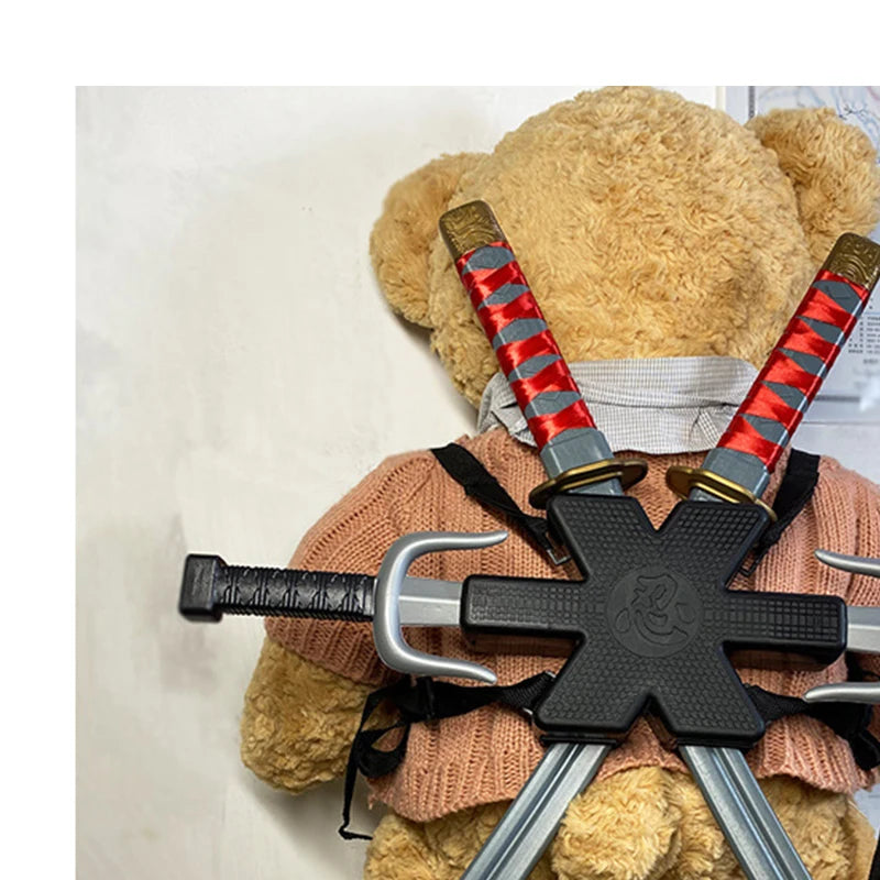 1: 1 Ninja Set Halloween Children's Japanese Samurai Cos Toy Knife Set Dagger Dart Toy Anime Model Collection Bizarre Toys Gifts
