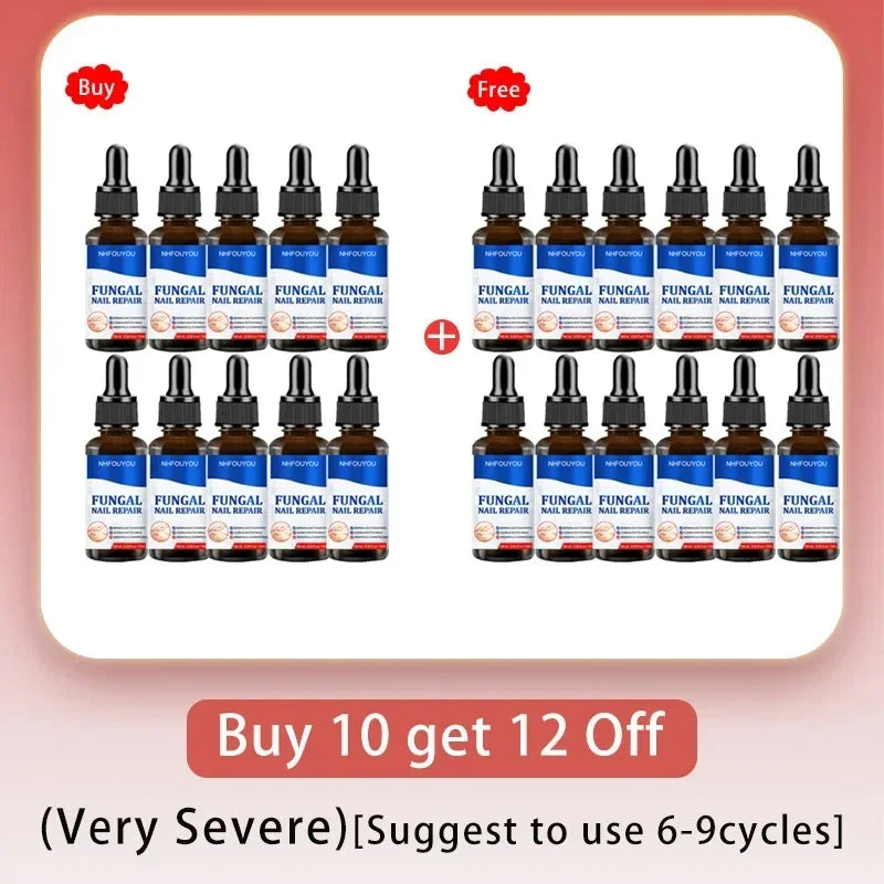ʰᵉˡˡᵒ Fungal Nail Treatment Essence Oil Nail Fungus Laser Device Repair Toenail Fingernail Treatment Onychomycosis with Mushroom