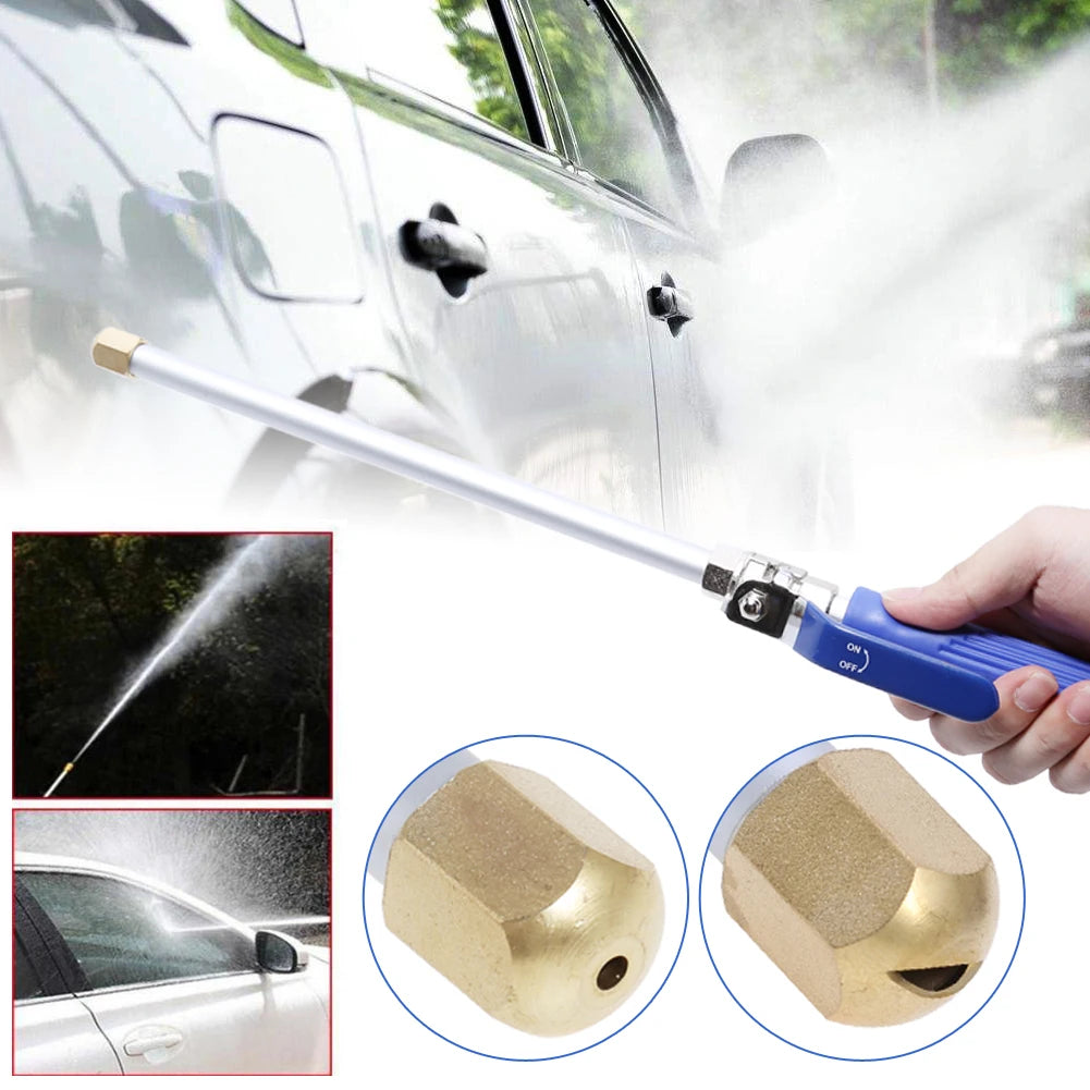1pc High Pressure Water Gun, Car Washer Wand, Long Water Gun, Water Hose Nozzle, Garden Hose Sprayer for Garden Watering
