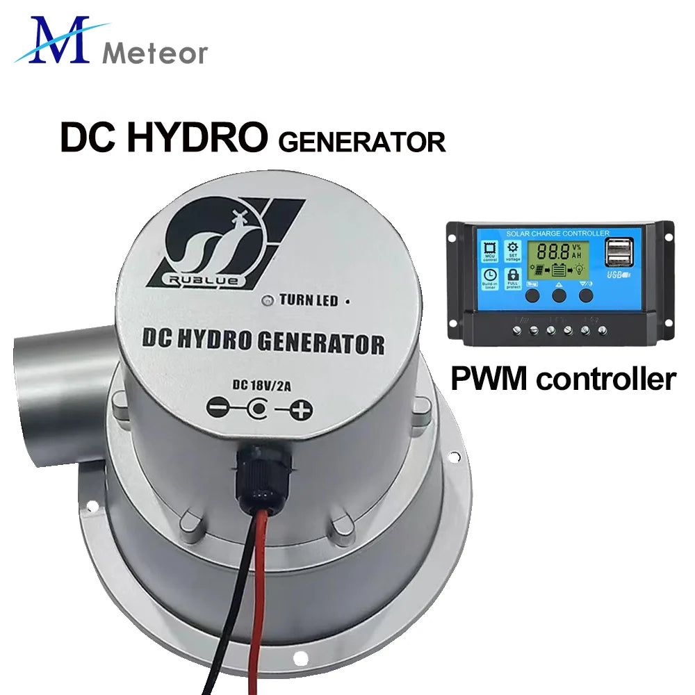 100W 50W Water Turbine 18V 36V Hydraulic Generator Outdoor Hydro Electric Generator DC Permanent Magnet use for 12/24V battery