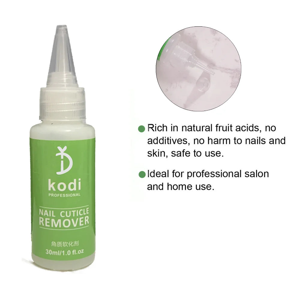 YD KODI PROFESSIONAL Nail Cuticle Remover Gel 30ml Manicure Gel Nail Art Tools for Exfoliant Soften Nails Dead Skin Eliminator