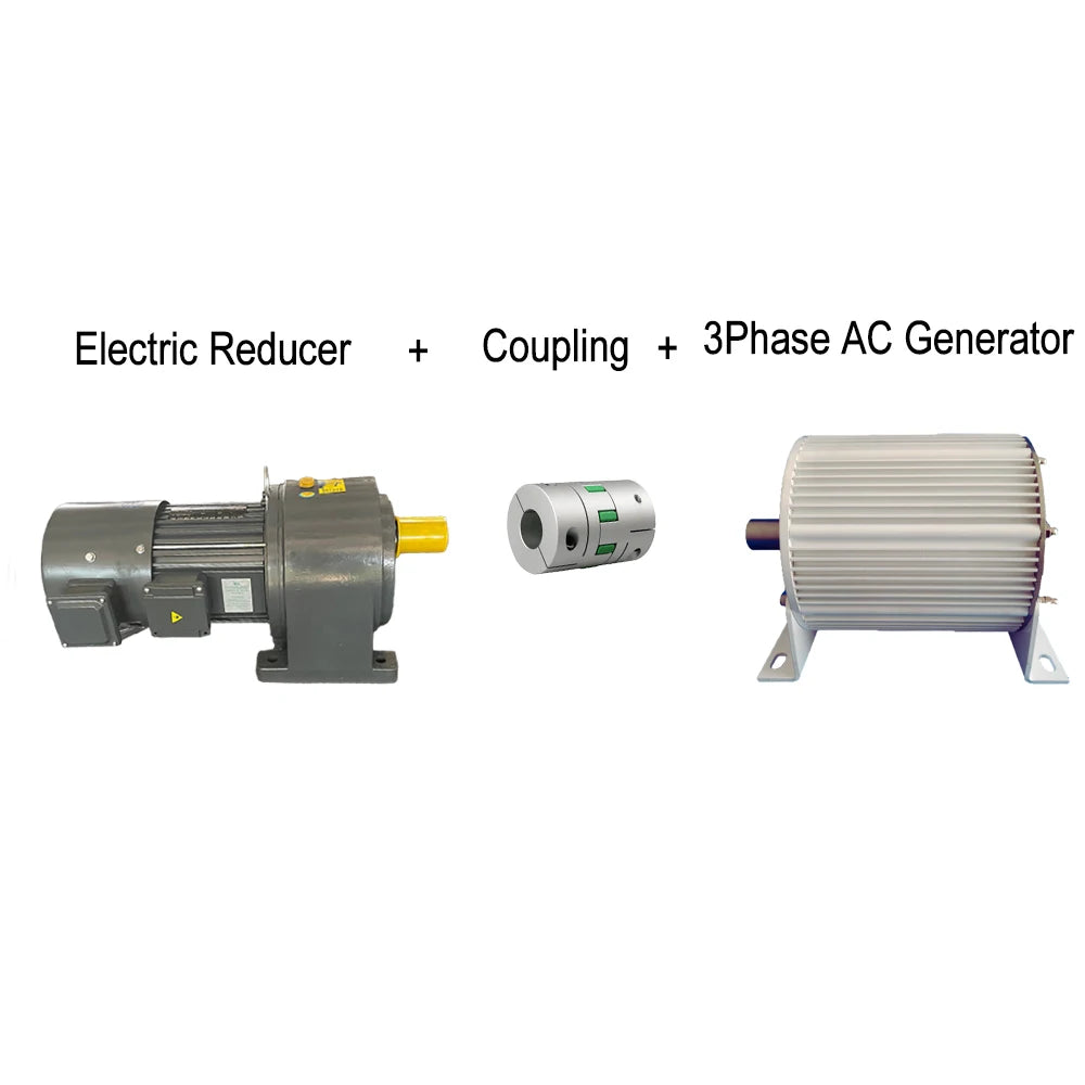 10KW 20KW 30KW Low Speed Permanent Magnet Generator 48V-380V Low Noise 3 Phase AC Alternators Use For Motor Drive
