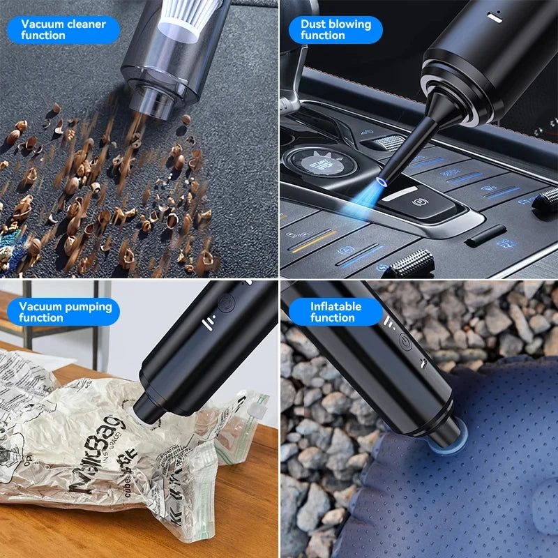 Xiaomi Straight Tube Vacuum Cleaner Wireless High Power Portable Vacuum Cleaner Blow Suction Charge Pump 4in1 Home Car Dual-use