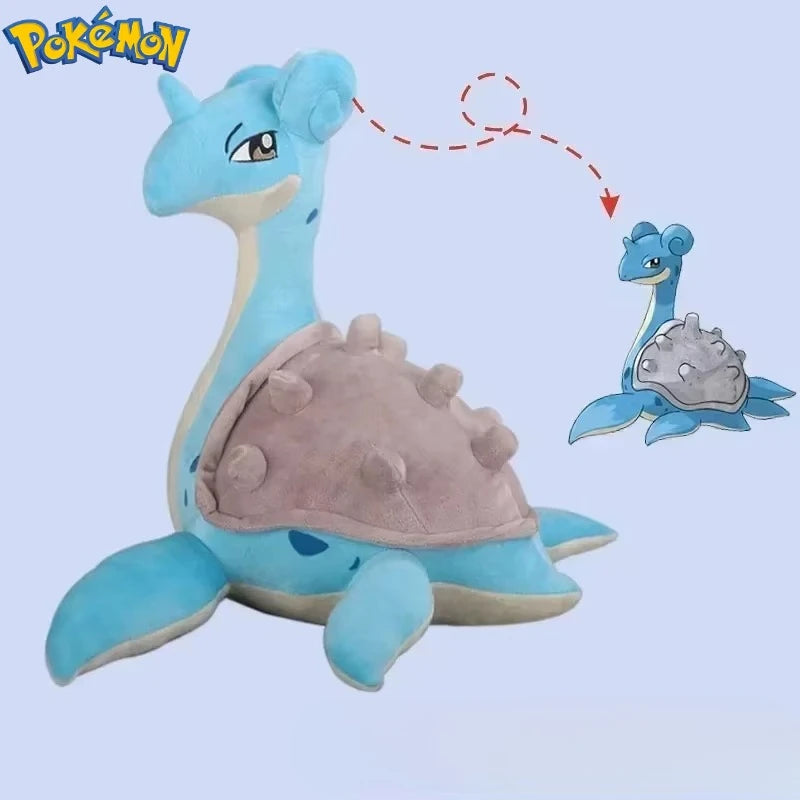 100CM Peluche Just Clothes Without Filler Pokémon Lapras Figure Plush Chenglong Plushies Note: Only Clothes, Only Leather Shells