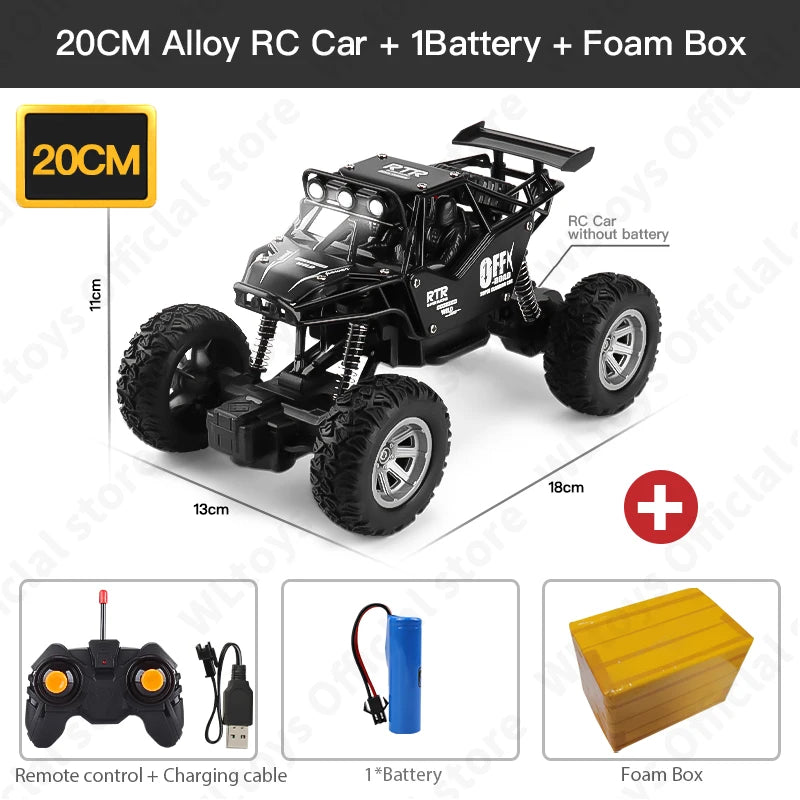 ZWN 1:12 / 1:16 4WD Remote Control Car With Led Lights 2.4G Radio RC Cars Off-Road 4x4 Control Trucks Toys Gifts for Children
