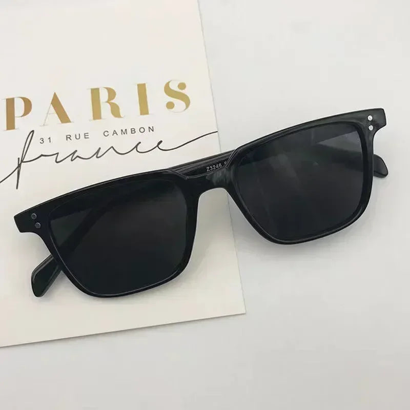 선글라스 Leopard Dark Green Square Sunglasses Man Shades Male Sun Glasses Очки Brand Designer Travel Vintage Oculos De Sol