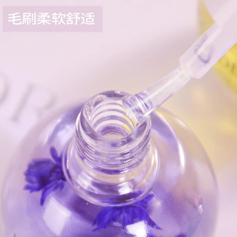 15ml Nail Cuticle Nutrition Oil Honey/Peach Strawberry/Orange/Lemon Cuticle Revitalizer Oil Prevent Nail Care Nourish Oil Tool