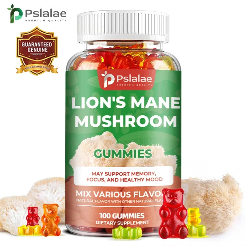 Brain Boosting Lion's Mane Mushroom Capsules - Improve Concentration and Memory, Support Healthy Mood